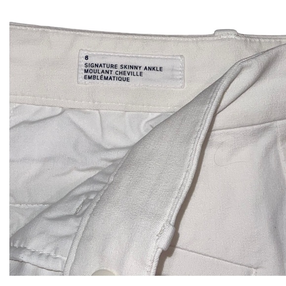 GAP Women’s White Signature Skinny Ankle Jeans Size 8 - Picture 5 of 6